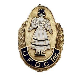 10K UFDC United Federation Doll Club Inc. Vintage Pin L425